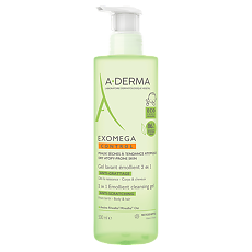 Купить A-Derma Exomega Control Смягчающий очищающий гель 2 в 1 для тела и волос 500 мл 1 шт цена