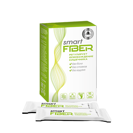 Смарт Файбер Smart Fiber порошок в саше-пакетах по 5 г 10 шт