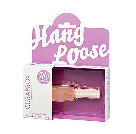 Изображение товара Держатель для медицинской соски Curaprox оранжевый безопасный для малышей