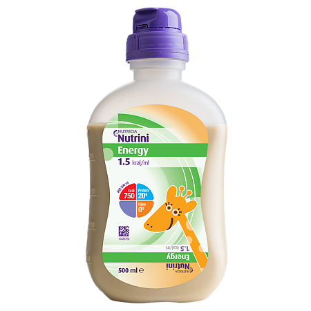 Nutrini/Ниутрини Ehergy 1.5 готовая изокалорическая смесь для детей бутылочка 500 мл 1 шт