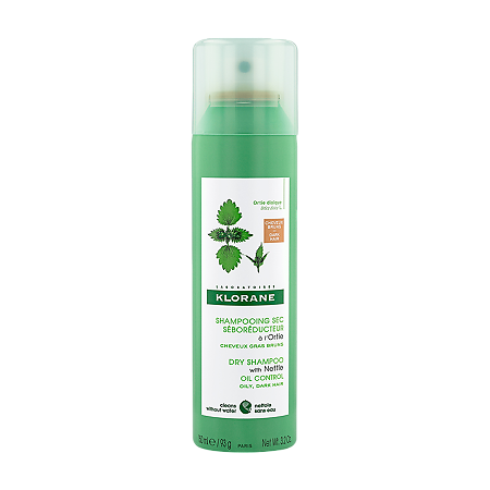 Изображение товара Klorane шампунь сухой с экстрактом Крапивы тонирующий для темных волос спрей 150 мл 1 шт