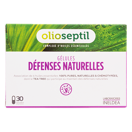 Олиосептил Природная защита Иммунитет/Olioseptil Defenses Naturelles капсулы массой 596 мг 30 шт