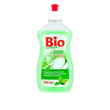 Bio Formula Бальзам для мытья посуды Авокадо и алоэ флакон, 500 мл
