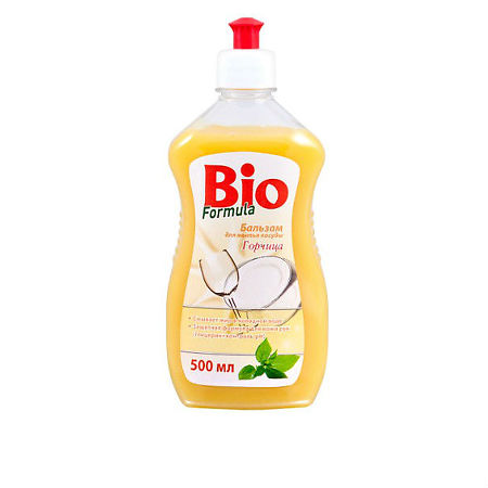 Bio Formula Бальзам для мытья посуды Горчица флакон, 500 мл