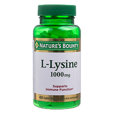Купить Nature's Bounty L-Лизин 1000 мг таблетки массой 1555 мг 60 шт цена