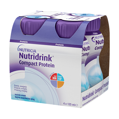 Изображение товара Нутридринк Компакт Протеин бутылочка нейтральный вкус 125 мл 4 шт