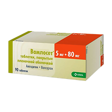 Купить Вамлосет таблетки покрыт.плен.об. 5 мг+80 мг 90 шт цена
