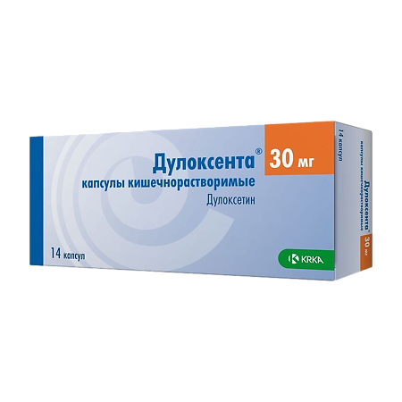 Дулоксента капсулы кишечнорастворимые 30 мг 14 шт