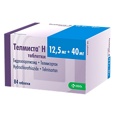 Изображение товара Телмиста Н таблетки 12,5 мг+40 мг 84 шт