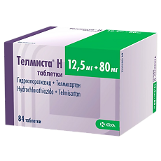 Изображение товара Телмиста Н таблетки 12,5 мг+80 мг 84 шт