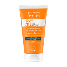Купить Avene Cолнцезащитный флюид Ultra Light SPF50+ без отдушек 50 мл 1 шт цена