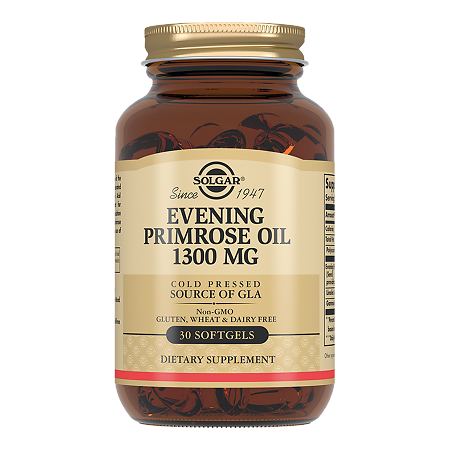 Изображение товара Solgar Масло Примулы вечерней 1300 мг / Evening Primrose Oil 1300 mg Softgels капсулы массой 1787 мг 30 шт