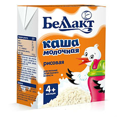 Купить Беллакт Каша молочная стерилизованная рисовая с 4 мес. 207 г 1 шт цена