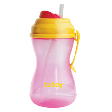 Купить Lubby Поильник-непроливайка Twist с трубочкой от 6 мес. арт.11836 320 мл 1 шт цена