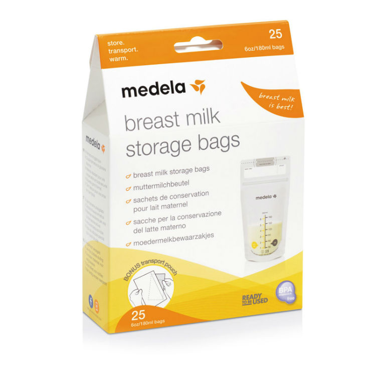 Изображение товара Пакеты одноразовые для хранения грудного молока Medela 25 шт безопасные и гигиеничные