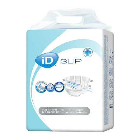 Подгузники для взрослых iD Slip Basic L 10 шт