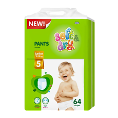 Купить Helen Harper Трусики-подгузники Soft & Dry 5 Junior 12-18 кг 64 шт цена