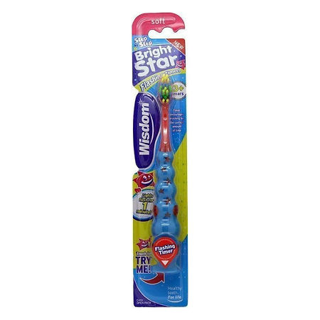 Wisdom Brightstar Зубная щетка детская с мигающим 1 мин таймером с 3-х лет 1 шт