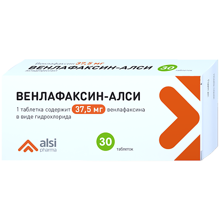 Венлафаксин-АЛСИ таблетки 37,5 мг 30 шт
