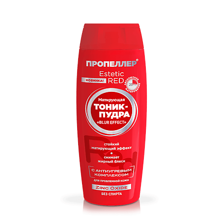 Изображение товара Пропеллер Estetic Red Матирующая тоник-пудра Zinc Oxide 100 мл 1 шт