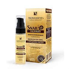 Купить Novosvit Сыворотка омолаживающая serum in gel с муцином улитки 30 мл 1 шт цена