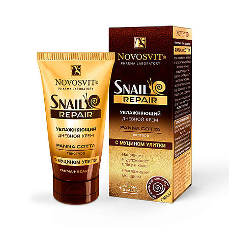 Изображение товара Novosvit Крем увлажняющий дневной panna cotta с муцином улитки 50 мл 1 шт