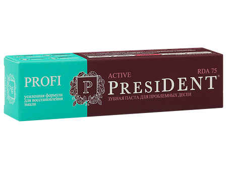 PresiDent Profi Active зубная паста 75 RDA 100 мл 1 шт