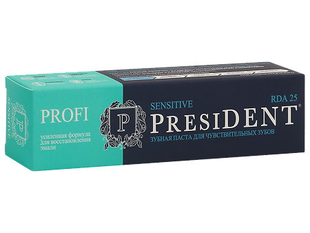 PresiDent Profi Sensitive зубная паста 25 RDA 50 мл 1 шт