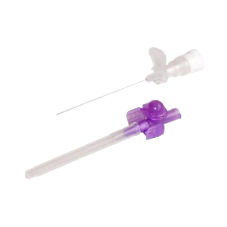 Катетер для периферических вен с доп.портом стерильный фиолетовый 26g 0,6х19 мм вет