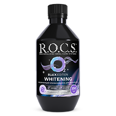 Купить R.O.C.S. Ополаскиватель для полости рта отбеливающий Black Edition 250 мл цена