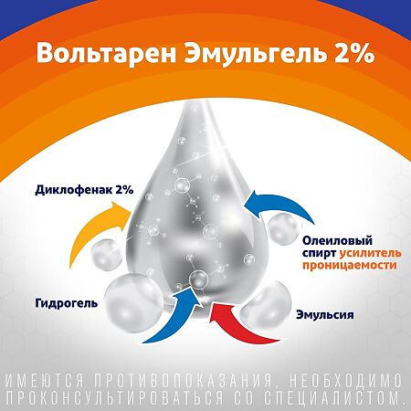 Вольтарен Эмульгель гель для наружного применения 2 % 150 г 1 шт