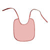Слюнявчик Колорит из клеенки с ПВХ покрытием цвет розовый размер 20 х 22 см 1 шт
