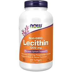 Купить Now Lecithin Лецитин 1200 мг капсулы массой 1830 мг 200 шт цена