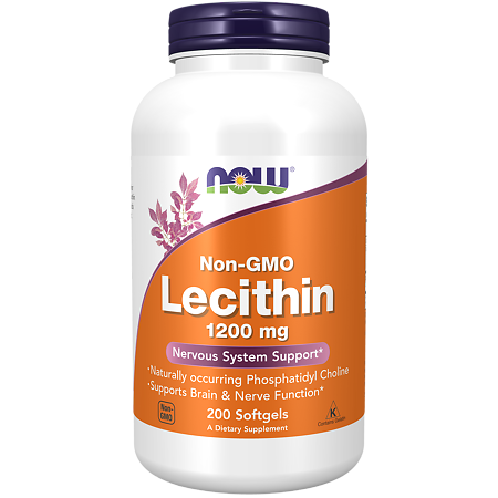 Now Lecithin Granules Лецитин 1200 мг капсулы массой 1830 мг 200 шт