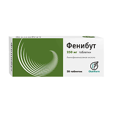 Изображение товара Фенибут таблетки 250 мг 20 шт