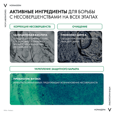 Vichy Normaderm Гель очищающий для лица и тела 200 мл 1 шт