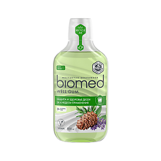 Купить Biomed Ополаскиватель для полости рта комплексный Well Gum 500 мл 1 шт цена