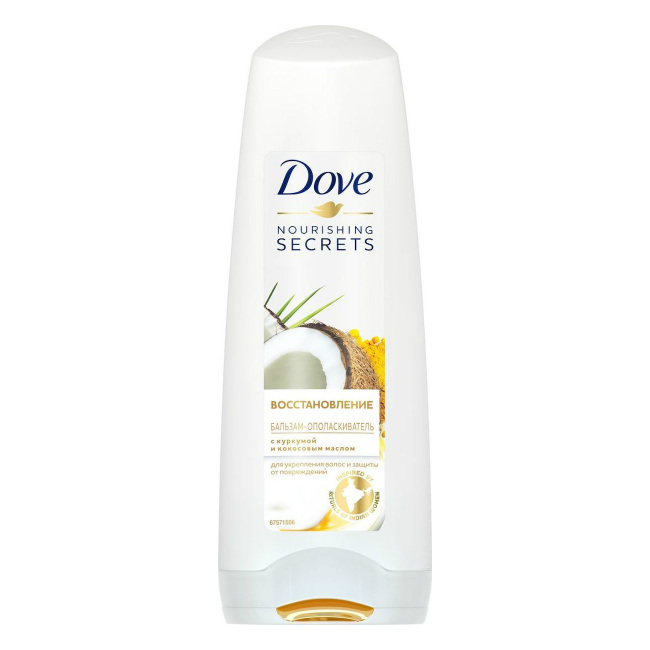 Изображение товара Dove Бальзам-ополаскиватель Nourishing Secrets Восстановление 200 мл с куркумой и кокосом Изображение товара Dove Бальзам-ополаскиватель Nourishing Secrets Восстановление 200 мл с куркумой и кокосом