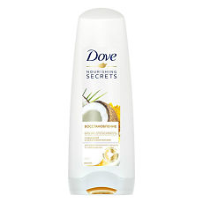 Купить Dove Бальзам-ополаскиватель Nourishing Secrets Восстановление с куркумой и кокос.маслом 200 мл 1 шт цена