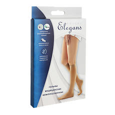 Купить Гольфы Элеганс 2 класс компрессии цвет бежевый р.L 1 уп цена