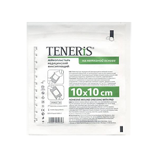 Изображение товара Teneris Лейкопластырь фиксирующий на нетканой основе 10х10 см 1 шт