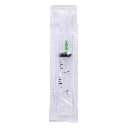 Шприц 3-х компонентный Pascal 20 мл с иглой 21G (0,8х40 мм) 5 шт
