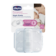 Купить Chicco Накладки на соски силиконовые защитные р. M/L 2 шт цена