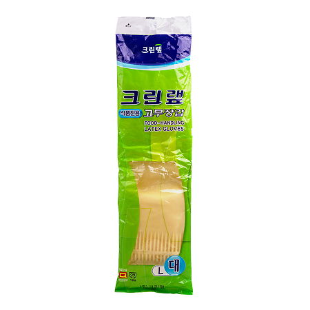 Clean Wrap Перчатки из натур латекса для работы с продуктами бежевые р.L 1 пара 1 уп