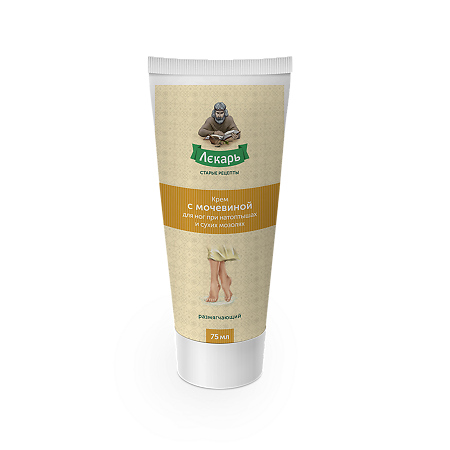 Лекарь Крем с мочевиной для ног при натоптышах и сухих мозолях размягчающий 75 мл 1 шт