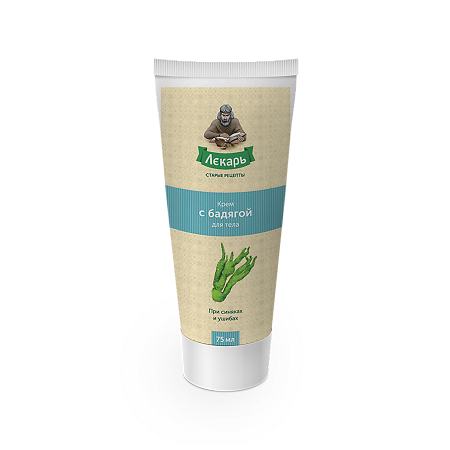 Лекарь Крем с бадягой для тела 75 мл 1 шт