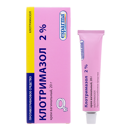 Клотримазол крем вагинальный 2 % 20 г 1 шт