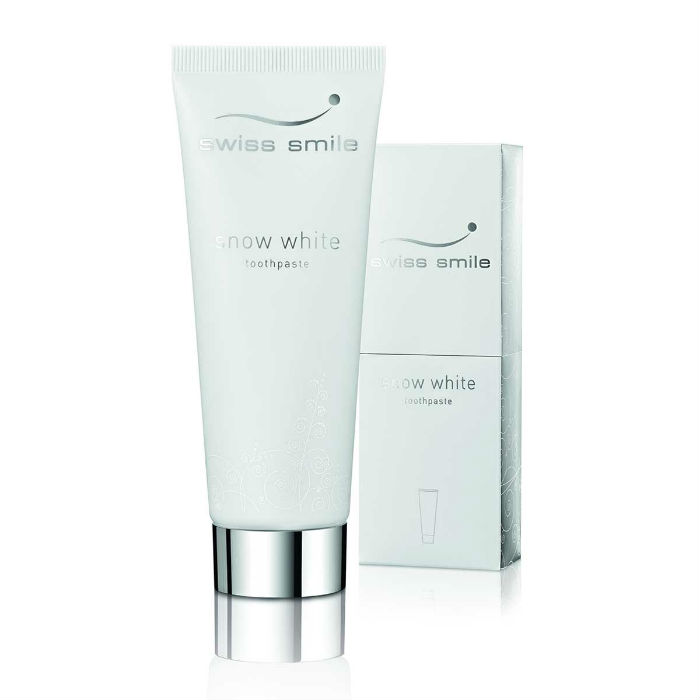 Изображение товара Swiss Smile Snow White отбеливающая зубная паста 75 мл безопасная формула