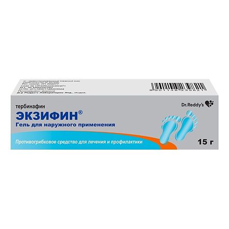 Экзифин гель для наружного применения 1 % 15 г 1 шт