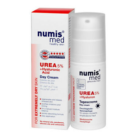 Изображение товара Numis Med Крем дневной с 5% мочевиной и гиалуроновой кислотой для очень сухой кожи 50 мл 1 шт